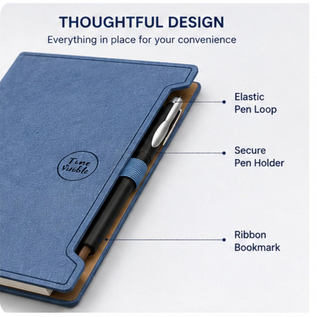 A6 Soft Diary with Cute Pen - Journal Notebook Diary for Meeting and Work