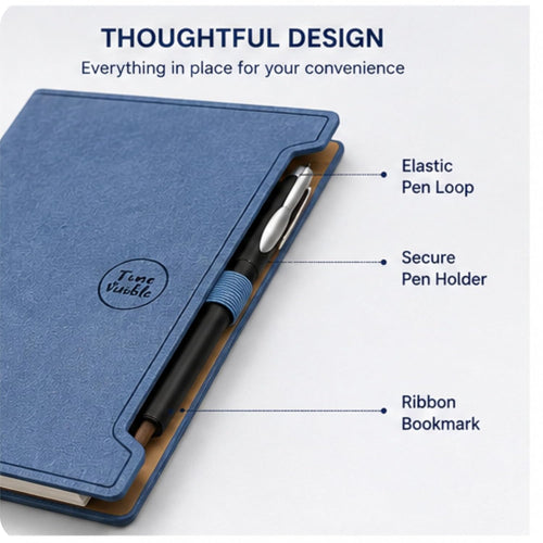 A6 Soft Diary with Cute Pen - Journal Notebook Diary for Meeting and Work