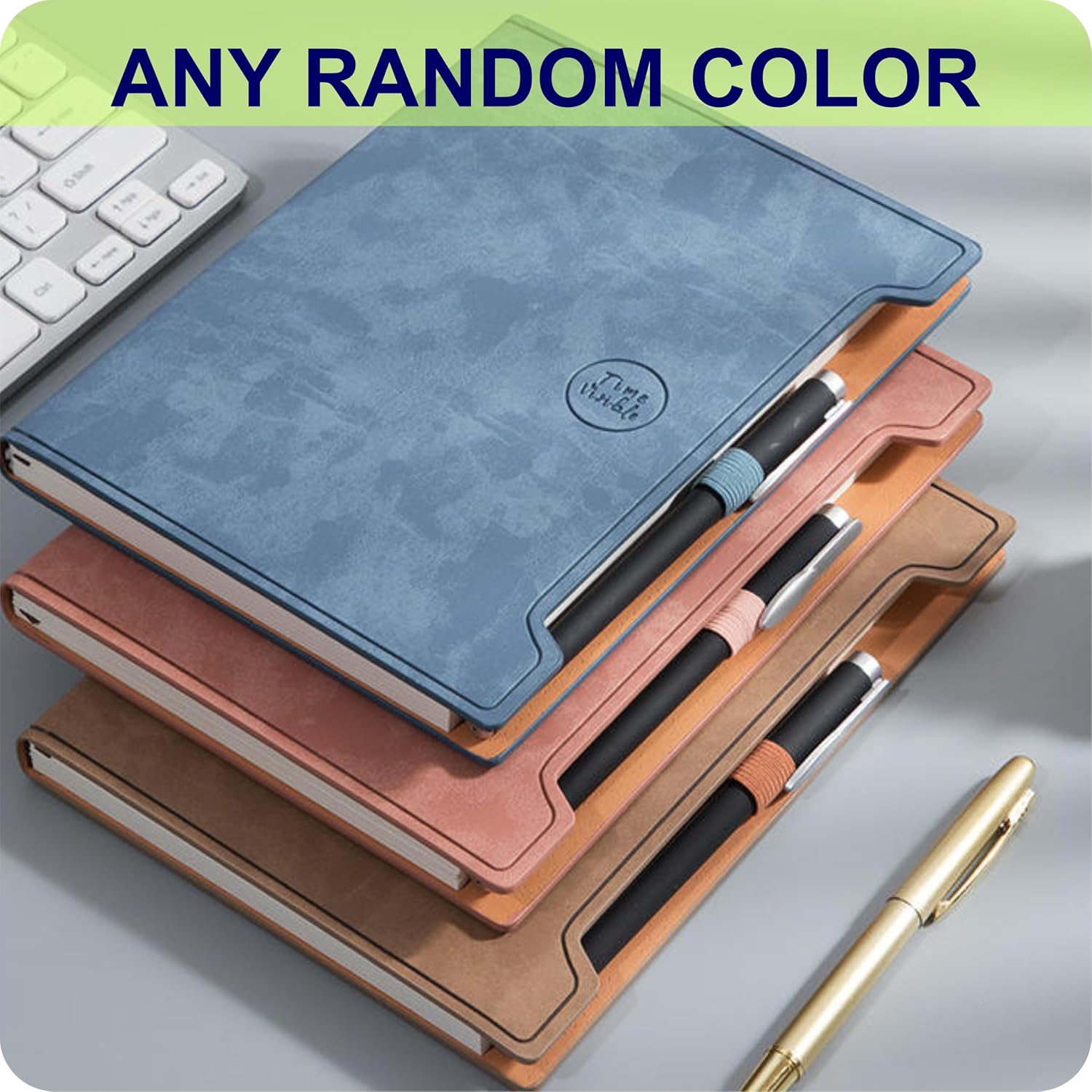 A5 Soft Diary with Cute Pen - Notebook Journal for Meeting and Work